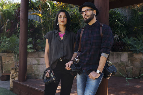 Fiona Gohari and Bobby Aazami are wedding photographers in a family partnership but the business can only receive JobKeeper for one of them.