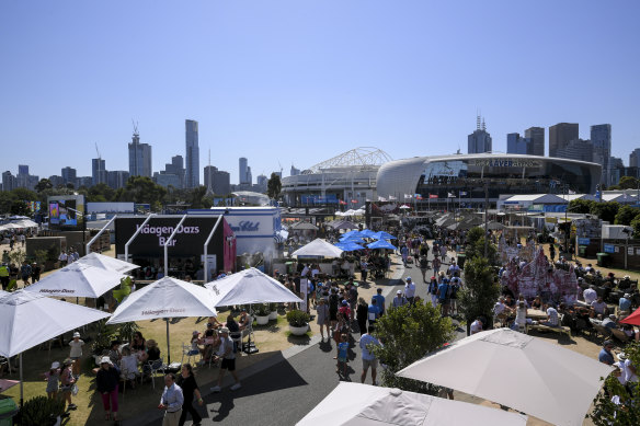 Food and entertainment areas are back for the 2023 tournament. 