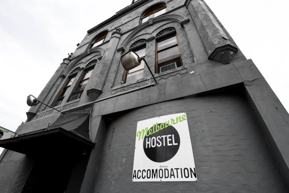 The Melbourne Hostel in St Kilda in 2021.