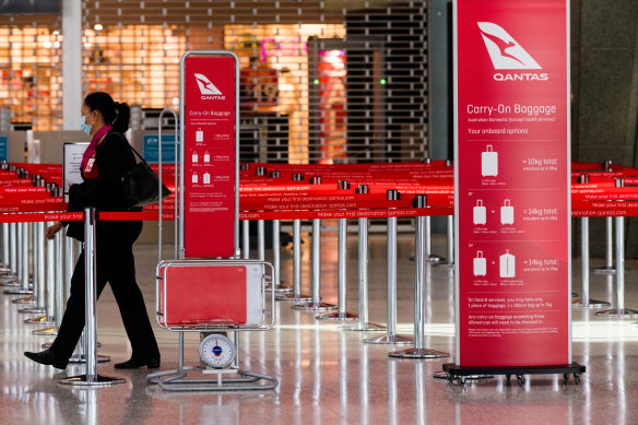 Qantas shares have jumped after the carrier upgraded its profit forecast for the second time in six weeks.  