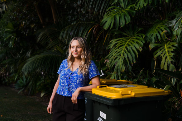 Zoe Poulos from Coogee is a keen recycler and thinks that recycling tracking could make it easier for everyone to recycle.