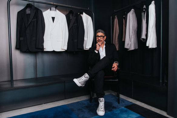 Joe Farage in his Darlinghurst menswear boutique.