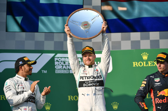 Valtteri Bottas won at Albert Park for Mercedes in 2019.