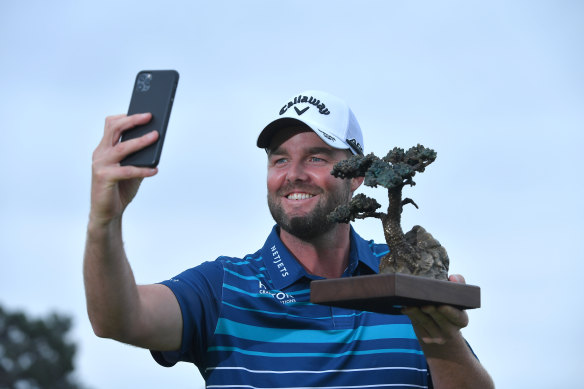 Marc Leishman celebrated his win at Torrey Pines over a couple of weeks.