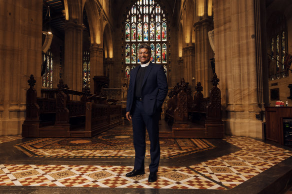 Anglican Archbishop-elect Kanishka de Silva Raffel, pictured at St Andrew’s Cathedral, will be consecrated later this month.