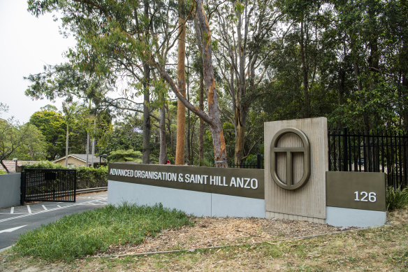 The Scientology grounds in Chatswood where the 16-year-old boy stabbed a man to death.