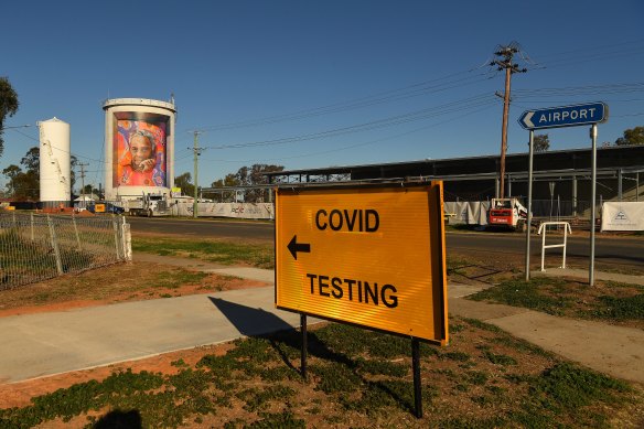 COVID testing in Walgett. Indigenous communities around the country will receive a targeted vaccine push.