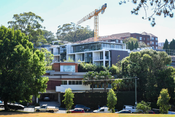 A stop-work order has been issued to the developer of the apartment building in Bellevue Hill.