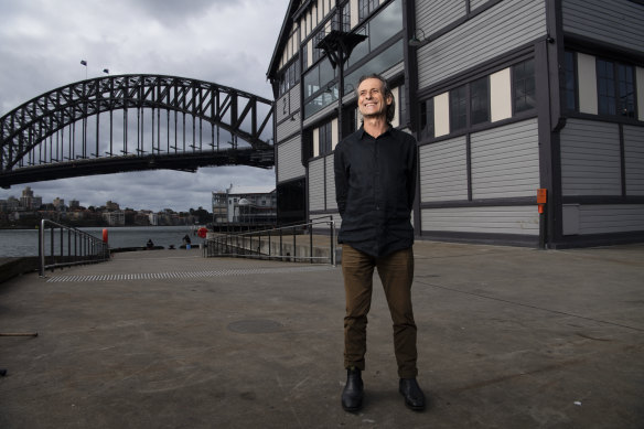 Lead architect Peter Tonkin, director of Tonkin Zulaikha Greer, at the award-winning Walsh Bay precinct.