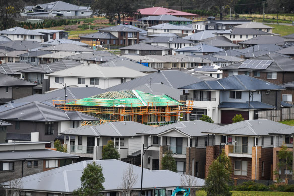 ANZ is predicting an 8 per cent rise in house prices in 2022 and a 6 per cent fall in 2023.