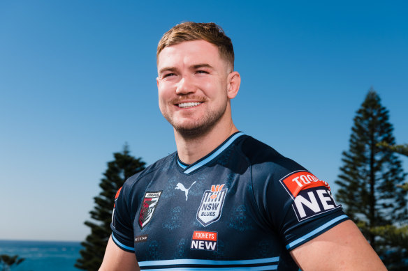 Hudson Young on his first day in any NSW camp after never playing at state-level growing up.