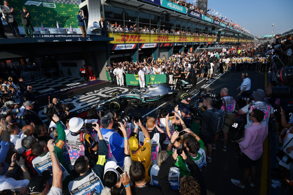 There’s been a surge in bookings in Melbourne for the weekend of the Australian Grand Prix in 2022.