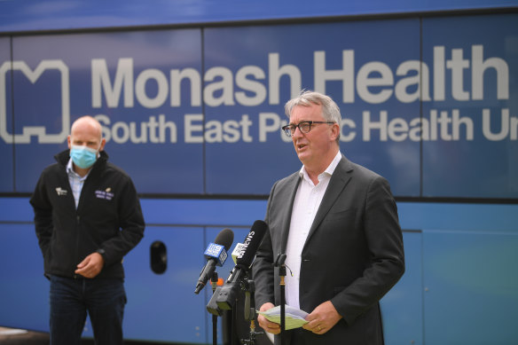 Victorian Health Minister Martin Foley said the government was working with industry groups to boost third dose vaccination rates. 
