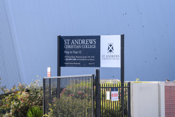 St Andrews Christian College in Wantirna South. 