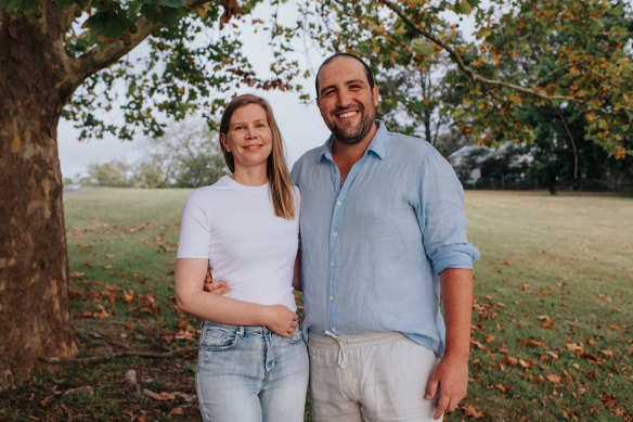 Michael Lagudi and his wife Frances Elson purchased a Baulkham Hills home just before Christmas after a four-year search.