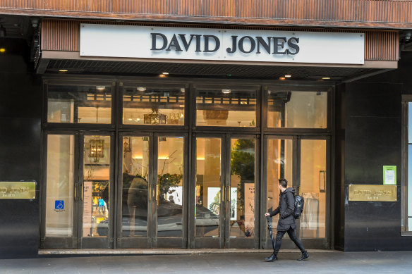 Sales at David Jones have slowed over Christmas, but online may be the company's saving grace.