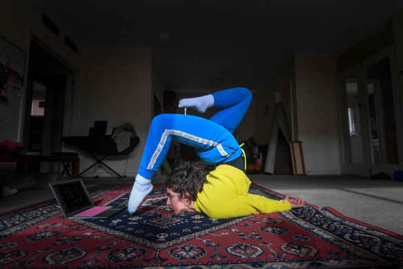 National Institute of Circus Arts student and contortionist Antonia Sassine.