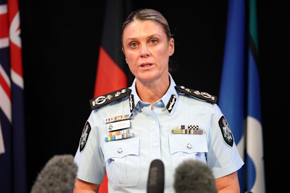 Australian Federal Police Commissioner Krissy Barrett.