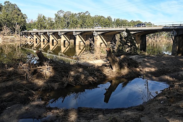 The North Richmond bridge, which went underwater during the 2021 and 2022 floods.