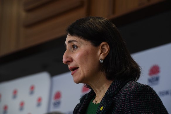 NSW Premier Gladys Berejiklian says vaccination is her state’s way out of lockdown. 