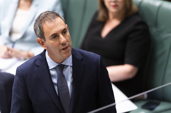 Treasurer Jim Chalmers says new projections show the Coalition’s own superannuation changes will affect 30 per cent of people.