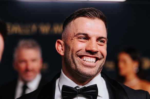 Roosters captain James Tedesco won his second Dally M medal.