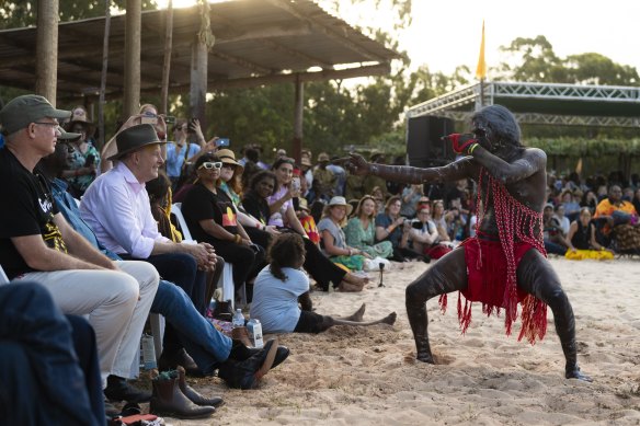 Anthony Albanese at the Garma festival in August. “We can get this done together,” he said.