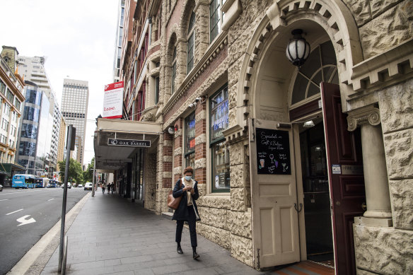 The heritage-listed Australian Hall on Elizabeth Street. 