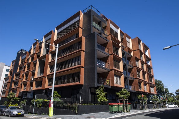 'Mirage': the Meadowbank apartment building at the centre of the allegations. 