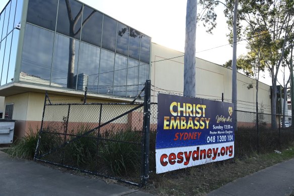 Christ Embassy Church in Blacktown held a service with 60 people on Sunday.