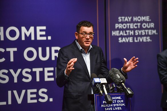 Premier Daniel Andrews on Monday morning.