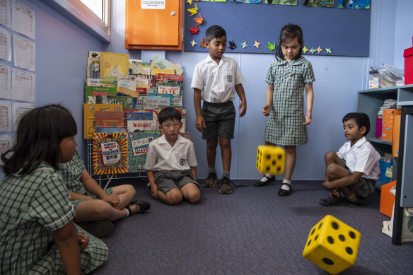 Carlingford West's students make strong progress in numeracy.