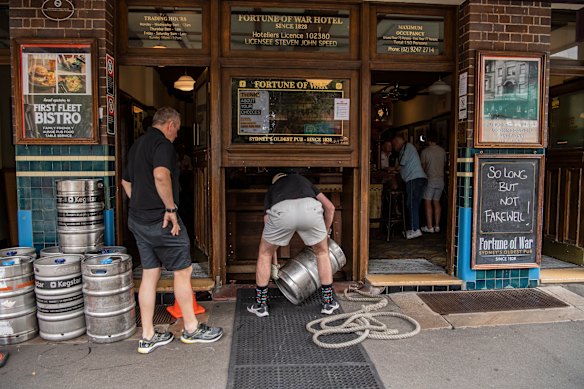 The Fortune of War in The Rocks will reopen on Thursday.