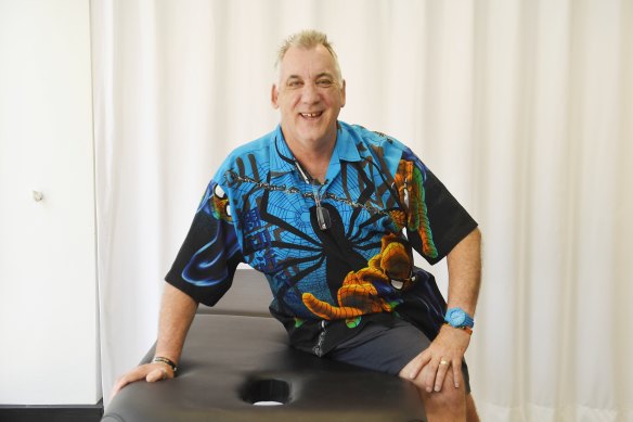 Retired teacher Ian McLean is learning a new skill as a remedial masseur but wants to go back into the workforce on his own terms.