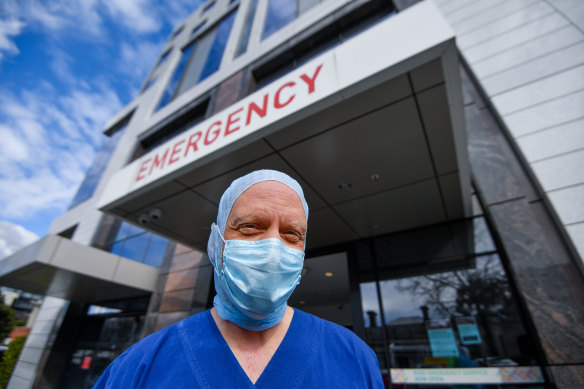 Emergency physician Ron Sultana at Epworth Richmond Emergency Department. 