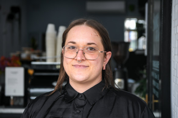 Morwell hospitality worker Chloe Mackenzie wants more financial assistance for small businesses. 