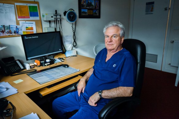 GP John Hodgson runs a respiratory and vaccine clinic in Coolaroo