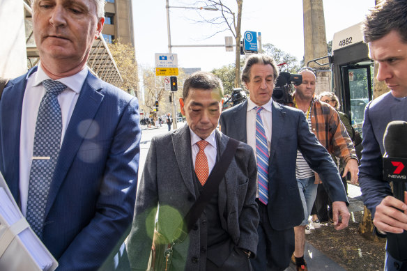 Former Labor MP Ernest Wong arrives at the Independent Commission Against Corruption.