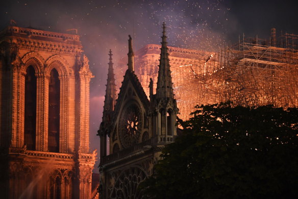 It took hours to bring the fire at Notre-Dame under control.