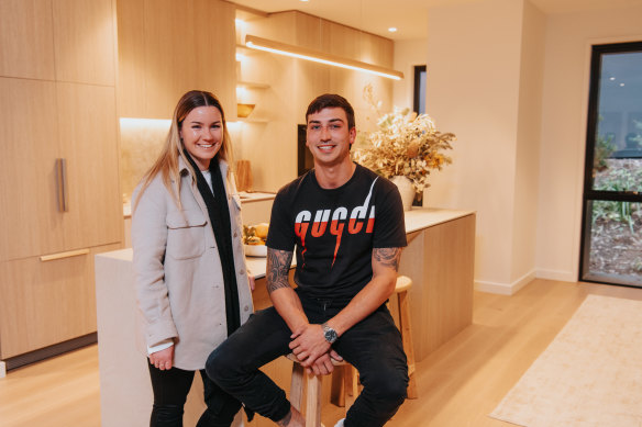 Brittany Wells and Jordan Do Rozario bought into Mirvac’s new apartment development.