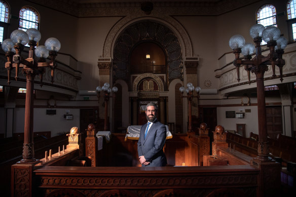 Rabbi Yaakov Glasman of St Kilda Hebrew Congregation.