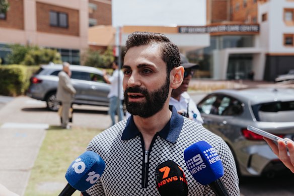 Jozay Alkanj, a cousin of father of two Ahmed al Ahmed, who has been hailed a hero.