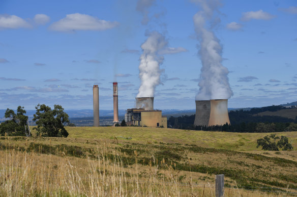 Yallourn power station in the Latrobe Valley. 