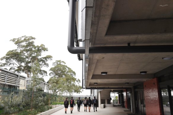 Cherrybrook Technology High School is one of two public schools that has reverted to learning from home because of COVID-19 outbreaks.