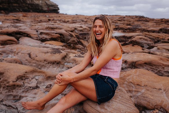 Molly Picklum at home on the Central Coast. In 2013, she started surfing every morning “for as long as we could before school”.