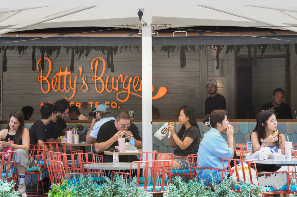 Betty’s Burgers at ICC Darling Harbour, Sydney.