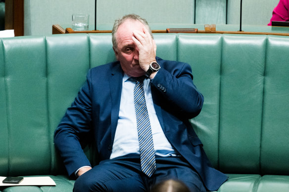 Like the rest of us, Barnaby Joyce doesn’t read the side-effects pamphlet accompanying medication.