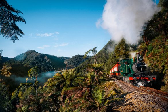 The West Coast Wilderness Railway, Tasmania.