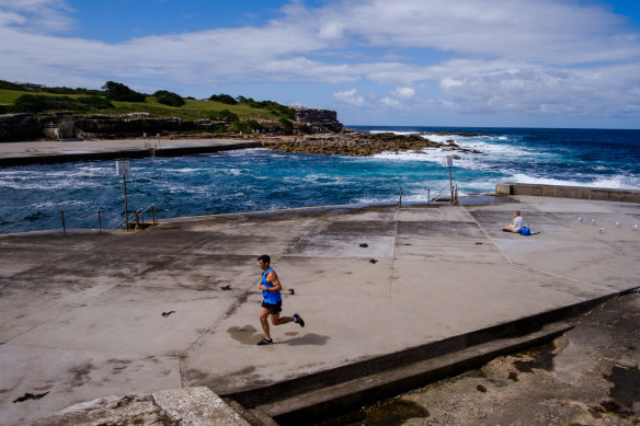 Clovelly Beach on Tuesday. Temperatures are set to climb in coming days.