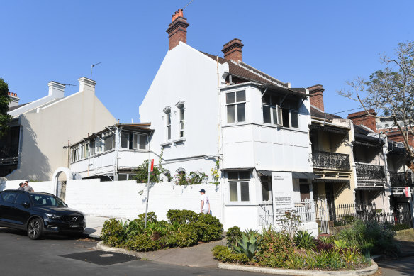 The Paddington terrace which sold for $3,385,000 at auction on Saturday. 